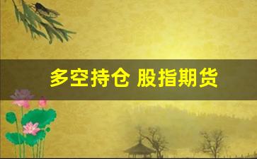 多空持仓 股指期货(股指期货多空一一对应)_https://www.nalian8.com_北交所_第1张